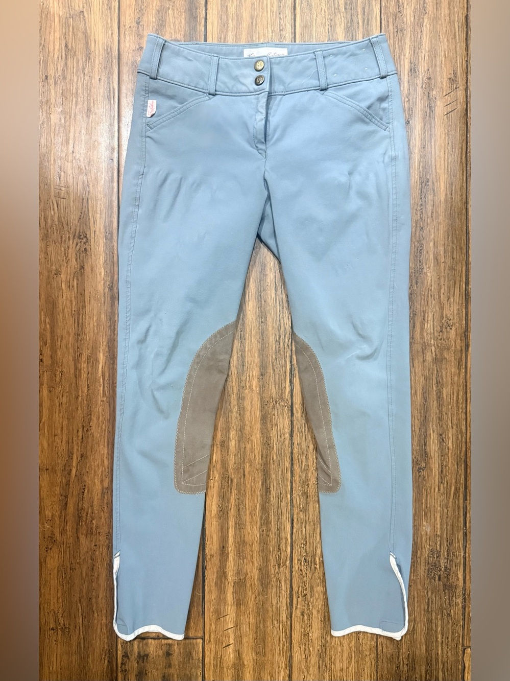 The Tailored Sportsman Knee Patch Breeches 26R Air Force blue